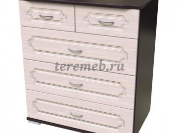 Комод КМ-6 МДФ (венге/дуб молочный) - фото товара, ракурс 1