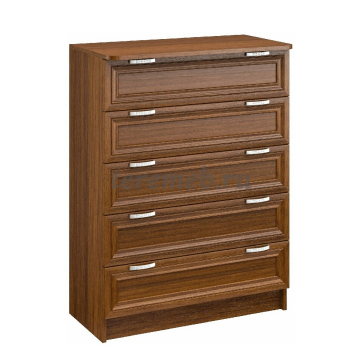 Комод КМ Весна 5 Феникс, Материалы: ЛДСП; МДФ; ПВХ; ДВП; Металл, Цвет: Дуб молочный, Дуб сонома, Орех, Ясень шимо тёмный/Ясень шимо светлый, Венге/Дуб молочный