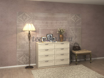 Комод КМ-8 Феникс, Артикул 1599282, Размеры (ДхГхВ): 1220 х 430 х 910 мм