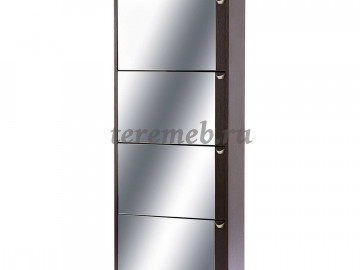 Тумба для обуви Комфорт К-4S с зеркалами - фото товара, ракурс 1