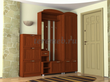 Прихожая ШК-7 Феникс, Артикул 2900082, Размеры (ДхГхВ): 1400 х 370 х 2150 мм