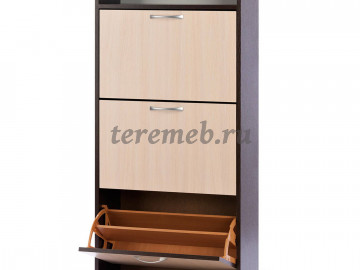 Тумба для обуви Комфорт К-3, Артикул 1740479, Размеры (ДхГхВ): 604 х 225 х 1238 мм