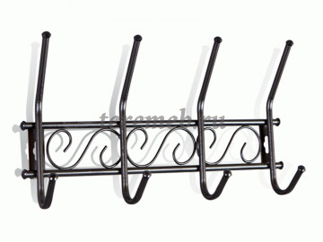 Вешалка настенная Грация 1/4 (чёрный) - фото товара, ракурс 1