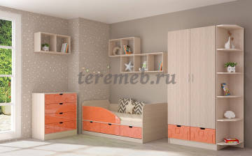 Полка навесная Бриз 740 (ясень шимо светлый), Материалы: ЛДСП; ПВХ, Цвет: Ясень шимо светлый