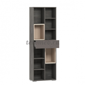 Стеллаж Саммит НМ 011.94 Х (анкор тёмный/капучино/графит), цена 11000 руб. - фото товара, ракурс 2