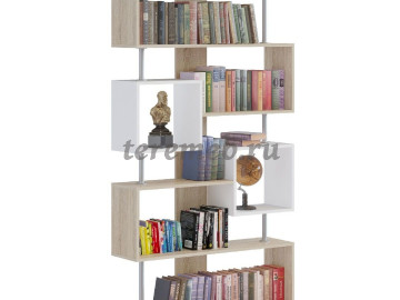 Стеллаж СТ-2 Сокол (дуб сонома/белый) - фото товара, ракурс 1