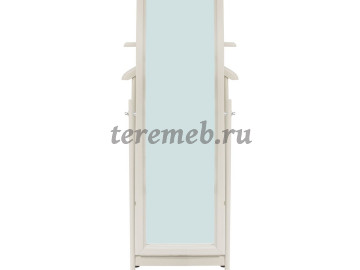 Вешалка костюмная с зеркалом Сиэтл WI, Артикул ВК-3202, Размеры (ДхГхВ): 480 х 350 х 1370 мм