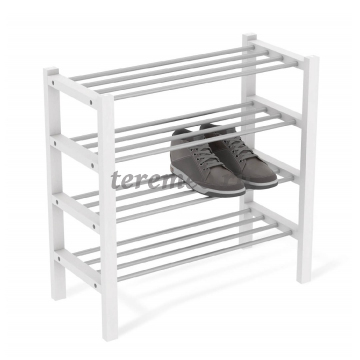 Полка для обуви SHT-SR9-4 Альберо (белёный/металлик) - фото товара, ракурс 1