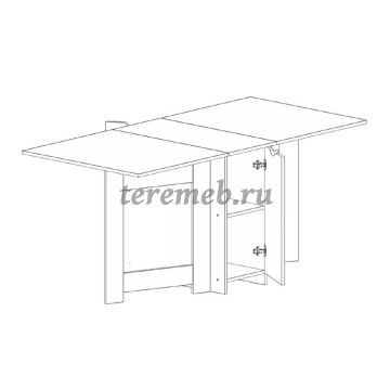 Стол-книжка СТ-02 (бодега тёмный/бодега светлый), цена 7900 руб. - фото товара, ракурс 2