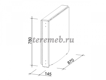 Стол-книжка СтК-4, Материалы: ЛДСП; ПВХ, Цвет: Дуб молочный