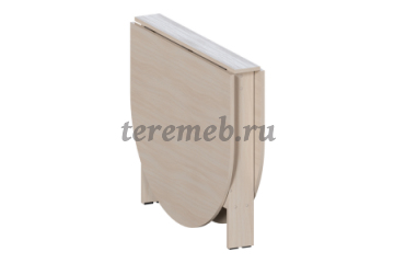 Стол-книжка СтК-12 (дуб молочный), Артикул С-3283, Размеры (ДхГхВ): в сложенном виде:, 864 х 148 х 740 мм, в разложенном виде:, 1532 х 864 х 740 мм