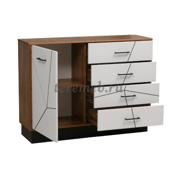 Комод Гамма 54.08 (таксония/белый), цена 10550 руб. - фото товара, ракурс 2