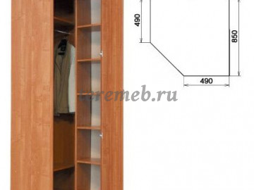 Шкаф угловой Гарун 400 с зеркалом, цена 19000 руб. - фото товара, ракурс 2