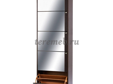 Тумба для обуви Комфорт К-5S с зеркалами - фото товара, ракурс 1