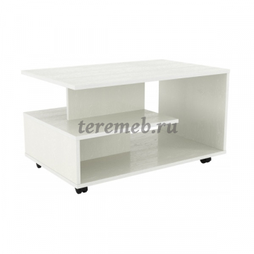 Стол журнальный Бора-Бора НМ 011.41 (белый текстурный) - фото товара, ракурс 1