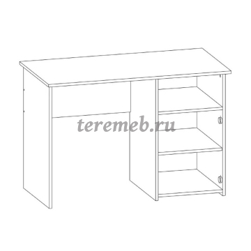 Стол компьютерный Интел-4 (ясень шимо тёмный/ясень шимо светлый), цена 6800 руб. - фото товара, ракурс 2