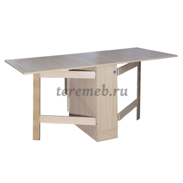 Стол-книжка с ящиками Элегия (ясень шимо светлый), Материалы: ЛДСП; ПВХ; ДВП; Металл, Цвет: Ясень шимо светлый