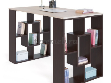 Стол письменный Сокол СПм-15 (венге/дуб беленый) - фото товара, ракурс 1