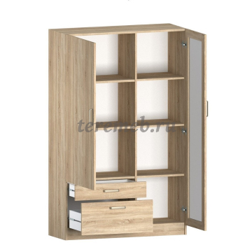 Стенка Сонома вариант 1, Артикул СМ-3376, Размеры (ДхГхВ): По модульно