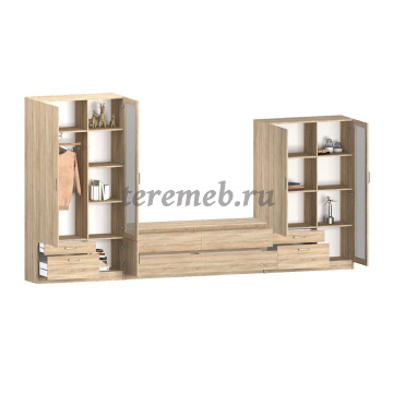 Стенка Сонома вариант 1, цена 32400 руб. - фото товара, ракурс 2