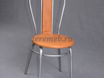 Стул Венский, Материалы: Металл; ППУ; Кожзам, Цвет каркаса: Металлик, Цвета обивки: Белый крокодил, Мрамор, Ванильный, Бежевый, Жёлтый, Ольха, Апельсин, Кирпичный, Красный, Стальной, Сиреневый, Салатовый, Зелёный, Синий, Шоколадный, Медный, Чёрный, Чёрный крокодил