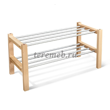 Полка для обуви с банкеткой SHT-B2 Альберо (натуральный) - фото товара, ракурс 1