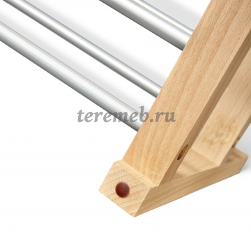 Полка для обуви SHT-SR9 Альберо (прозрачный лак/металлик), цена 3100 руб. - фото товара, ракурс 2