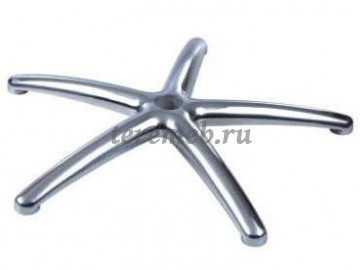 Кресло офисное Амбассадор К Ультра (хром), Материалы: Металл; Пластик; ППУ; Ткань, Цвет: Синий К-12, Серый К-15