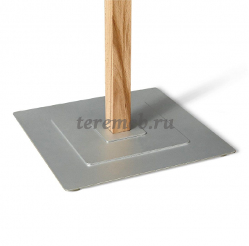 Вешалка для одежды SHT-CR11 Альберо (прозрачный лак/металлик), Артикул ВДО-3396, Размеры (ДхГхВ): 400 х 400 х 1830 мм