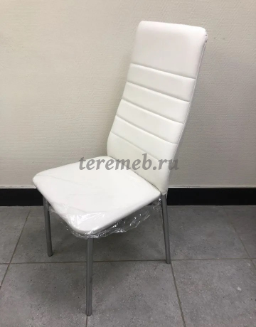 Стул Волна Плюс, Материалы: Металл; ППУ; Кожзам, Цвет каркаса: Матовый хром, Цвета обивки: Белый, Ванильный, Бежевый, Апельсин, Красный, Серебрянный, Салатовый, Синий, Бронзовый крокодил, Венге, Чёрный крокодил, Чёрный