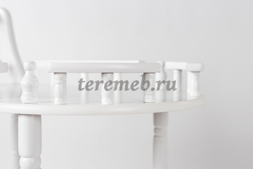 Стол сервировочный JW-104S (белый), Материалы: МДФ; Дерево; Пластик, Цвет: Белый