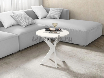 Стол журнальный Уно (белый) - фото товара, ракурс 1