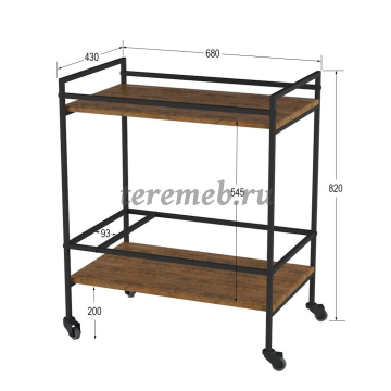 Стол сервировочный Спич (дуб американский), Артикул СС-3537, Размеры (ДхГхВ): 680 х 430 х 820 мм