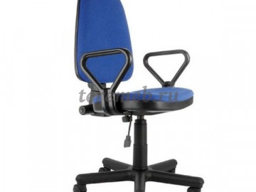 Кресло офисное Престиж Самба (ткань В), Материалы: Металл; Пластик; Фанера; ППУ; Ткань, Цвет: Бежевый, Коричневый, Голубой, Синий, Светло-зелёный, Тёмно-зелёный, Красный, Бордовый, Серый, Чёрный