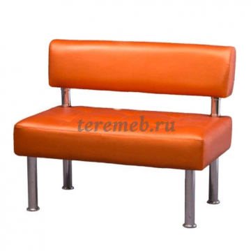 Диван Сантьяго КС2, Материалы: Дерево; ЛДСП; ППУ;, Синтепон; Экокожа; Металл