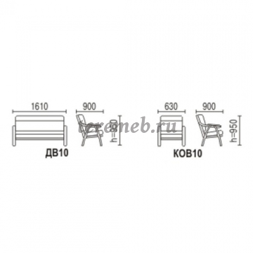 Диван Вега-10, Производитель: Элегия, Страна: Россия