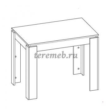 Стол обеденный СТ-07 (ясень шимо тёмный/ясень шимо светлый), цена 4950 руб. - фото товара, ракурс 2