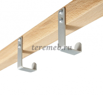 Вешалка настенная SHT-WH4 Альберо (прозрачный лак/металлик), цена 2400 руб. - фото товара, ракурс 2