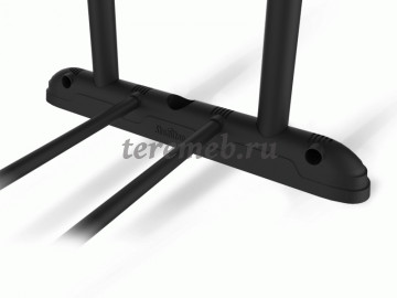 Вешалка гардеробная SHT-WR4150 (чёрный/хром), Материалы: Металл, Пластик, Цвет: Чёрный/Чёрный муар/Хром лак