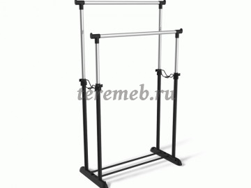 Вешалка гардеробная SHT-WR4150 (чёрный/хром) - фото товара, ракурс 1