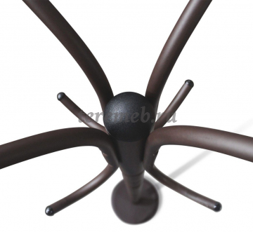 Вешалка для одежды SHT-CR14, Материалы: Металл; Пластик, Цвет: Коричневый муар/Чёрный