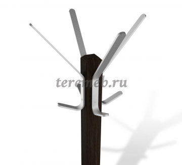 Вешалка для одежды SHT-CR11 Альберо (венге/металлик), цена 8900 руб. - фото товара, ракурс 2