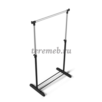 Вешалка гардеробная SHT-WR4340 (чёрный/хром), цена 2250 руб. - фото товара, ракурс 2