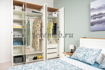 Шкаф 4-х дверный Мальта 4-4811, Артикул ШР-3637, Размеры (ДхГхВ): 1200 х 546 х 2296 мм