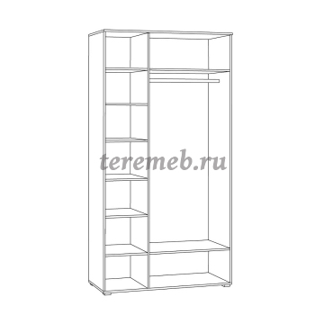 Шкаф 3-х дверный Остин 13.336.03, цена 28650 руб. - фото товара, ракурс 2