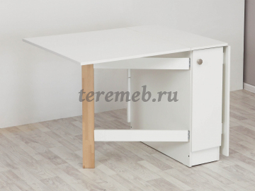 Стол-книжка с ящиками Элегия (белый жемчуг) - фото товара, ракурс 4