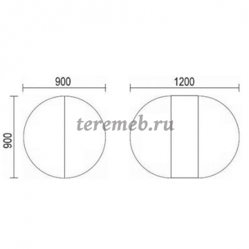 Стол обеденный раздвижной с круглой крышкой, Производитель: Боровичи-мебель, Страна: Россия