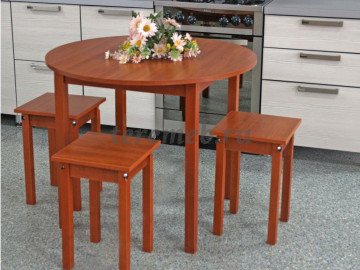 Стол обеденный раздвижной с круглой крышкой - фото товара, ракурс 1