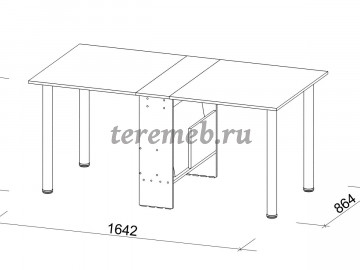 Стол-книжка СтК-22 (венге/дуб молочный), Производитель: Джаз-мебель, Страна: Россия