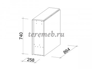 Стол-книжка СтК-22 (венге/дуб молочный) - фото товара, ракурс 3